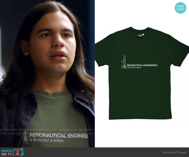 RedMolotov Aeronautical Engineering: It Is Rocket Science T-Shirt worn by Cisco Ramon (Carlos Valdes) on The Flash