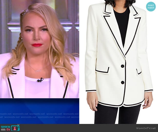 Elna Long Blazer by Alice + Olivia worn by Meghan McCain on The View