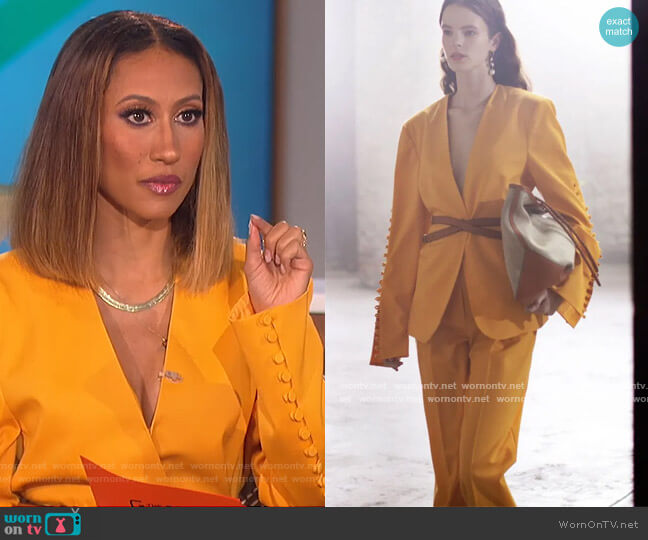 2021 Spring Collection by Altuzarra worn by Elaine Welteroth on The Talk