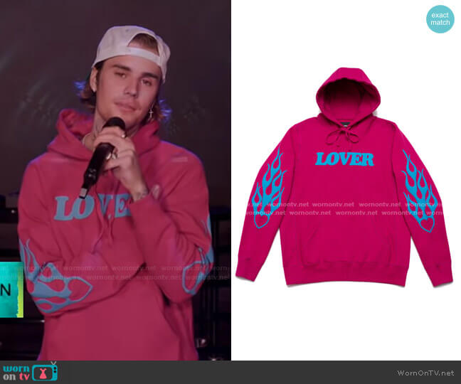 Lover Pullover Hood by Bianca Chandon worn by Justin Bieber on GMA