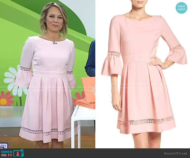 Bell Sleeve Fit & Flare Dress by Eliza J worn by Dylan Dreyer on Today