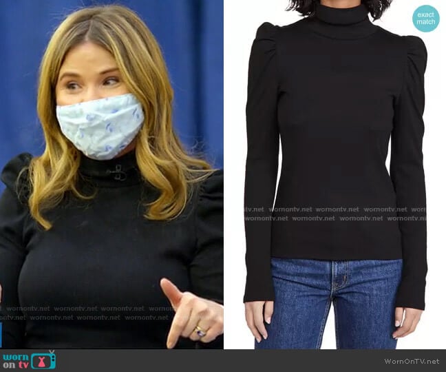 Cedar Turtleneck Sweater by Veronica Beard worn by Jenna Bush Hager on Today