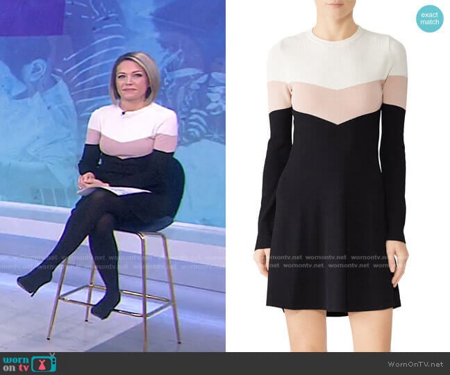 Colorblock Mini Dress by RED Valentino worn by Dylan Dreyer on Today