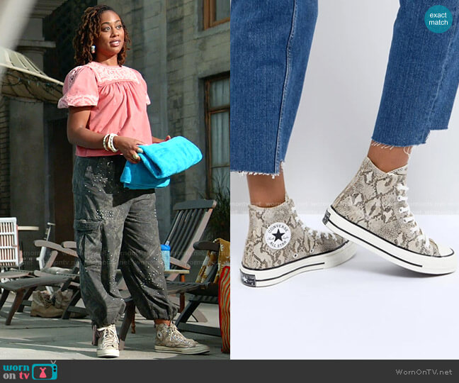 Chuck Taylor All Star '70 High Top Sneakers by Converse worn by Malika Williams (Zuri Adele) on Good Trouble