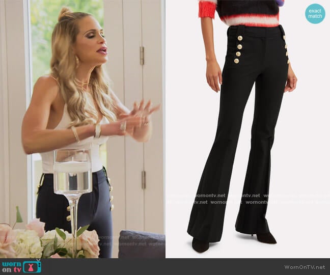 Robertson Flared Sailor Trousers by Derek Lam 10 Crosby worn by Jackie Goldschneider on The Real Housewives of New Jersey