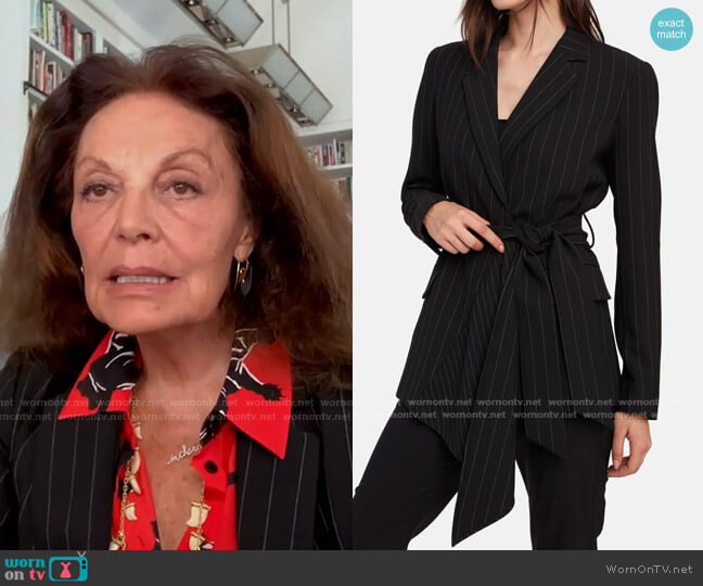 Olisa Belted Blazer by Diane von Furstenberg