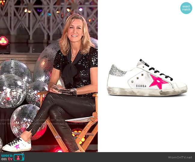 Superstar Sneaker by Golden Goose worn by Lara Spencer on Good Morning America