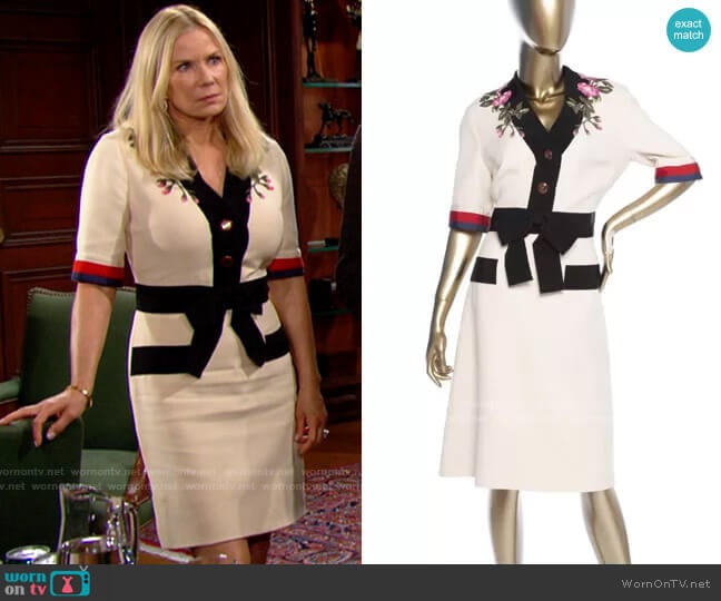 Gucci Cady Dress worn by Brooke Logan (Katherine Kelly Lang) on The Bold and the Beautiful