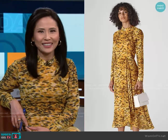 Ines Ikat Animal Print by Whistles worn by Vicky Nguyen  on Today