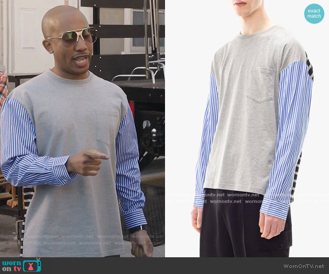 Tailored Sleee T-shirt by JW Anderson worn by Gary Williams (Chris Redd) on Kenan