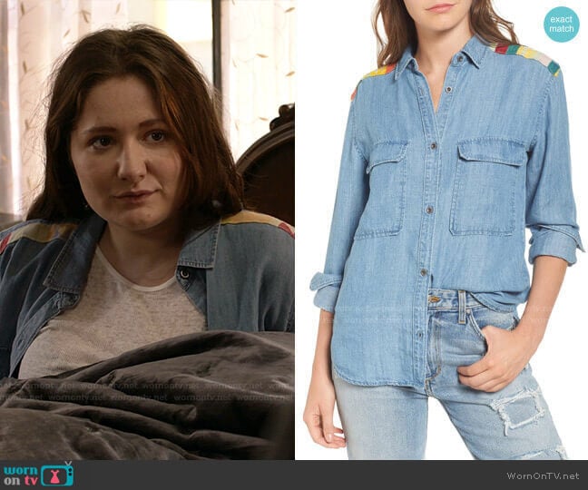 Jimi Chambray Shirt by Rails worn by Debbie Gallagher (Emma Kenney) on Shameless