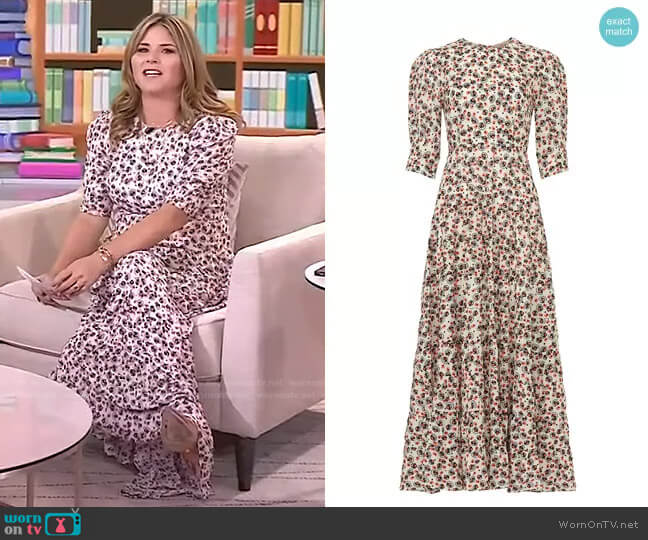 Kristen Dress by Rixo worn by Jenna Bush Hager on Today