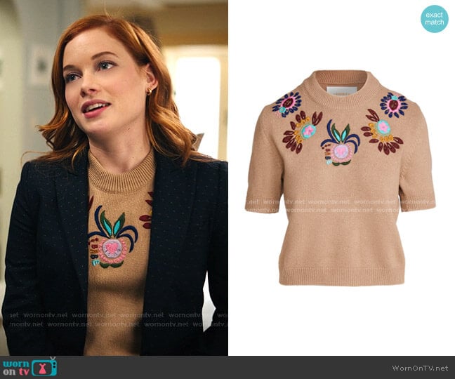 Cropped Knit Top by La Double J worn by Zoey Clarke (Jane Levy) on Zoeys Extraordinary Playlist