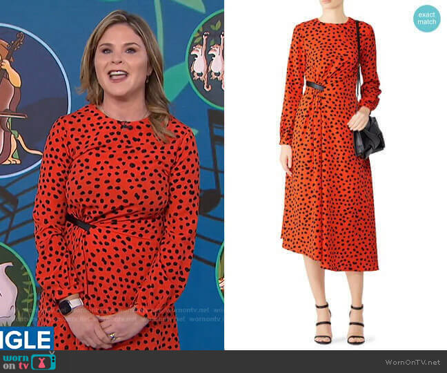 Lawton Dress by Hunter Bell worn by Jenna Bush Hager  on Today