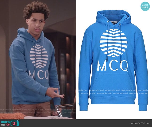 Hooded Sweatshirt by Alexander McQueen worn by Andre Johnson Jr (Marcus Scribner) on Black-ish