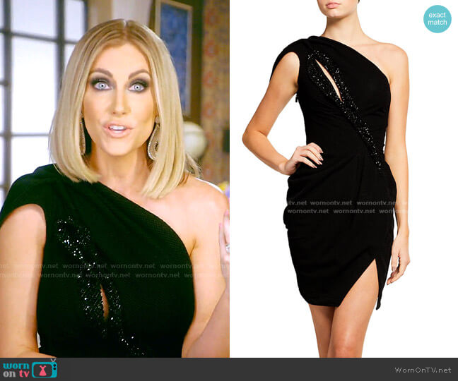 Unbound One-Shoulder Cutout Mini Dress by Maticevski worn by Stephanie Hollman  on The Real Housewives of Dallas