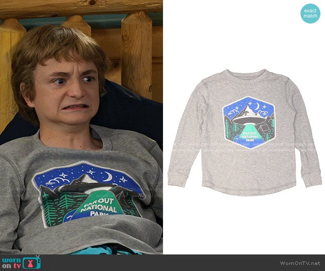 Thermal Top by Old Navy worn by Finn Sawyer (Will Buie Jr) on Bunkd