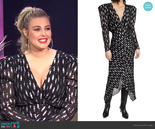 Astrid Dress by Ronny Kobo worn by Carissa Loethen Culiner on E! News