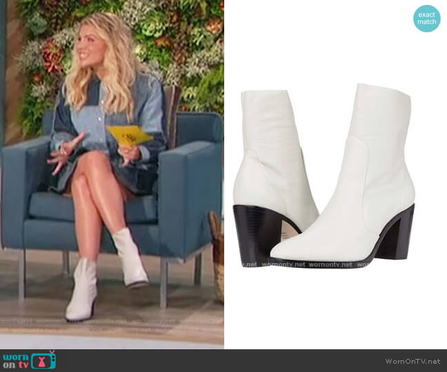 Alysha Boots by Schutz worn by Amanda Kloots on The Talk