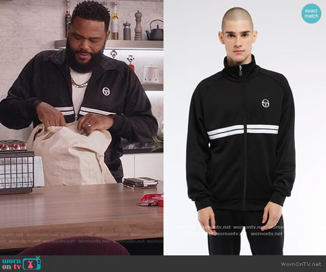 Dallas Track Jacket by Sergio Tacchnini worn by Andre Johnson (Anthony Anderson) on Black-ish