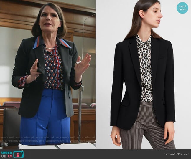 Staple Blazer by Theory worn by Maggie Palmer (Suzanne Cryer) on All Rise