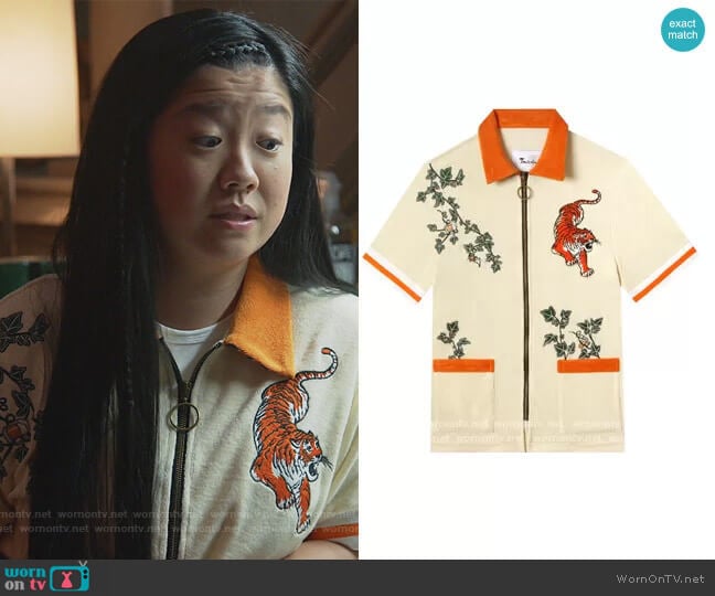 Crouching Tiger Hidden Beverage by Tombolo worn by Alice Kwan (Sherry Cola) on Good Trouble