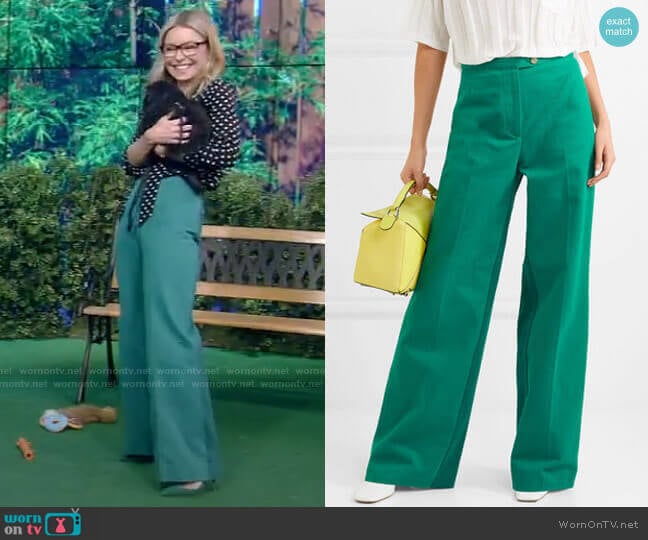 Tyrah Pants by Acne Studios worn by Kelly Ripa on Live with Kelly and Mark