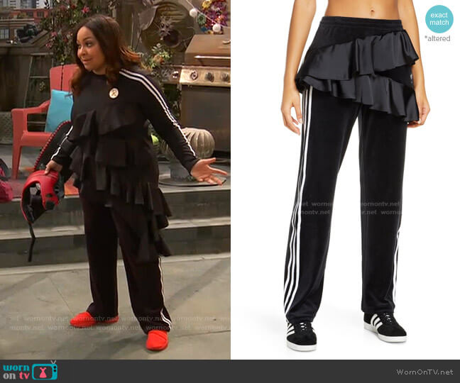 Ruffle Track Pants by Adidas worn by Raven Baxter (Raven-Symoné) on Ravens Home