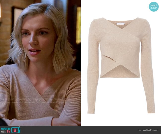 ALC Noe Lurex Top worn by Sylvie Brett (Kara Killmer) on Chicago Fire