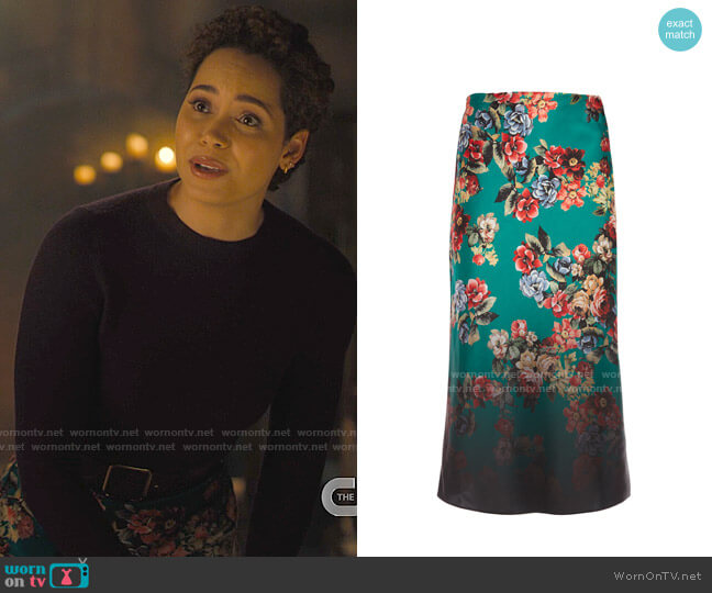 Alice + Olivia Maeve Skirt worn by Macy Vaughn (Madeleine Mantock) on Charmed