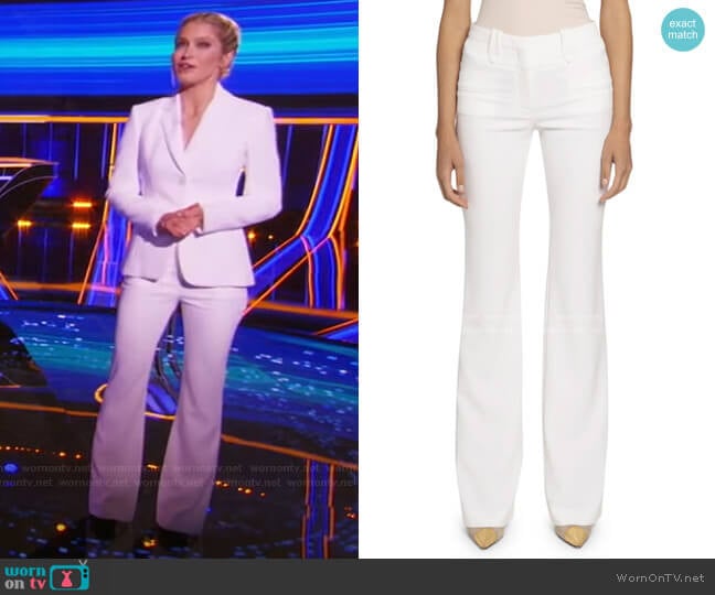 High-Rise Flare Pants by Altuzarra worn by Sara Haines on The Chase