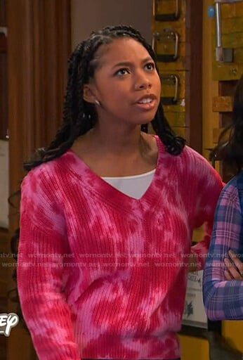 Angelica's pink tie dye sweater on Ravens Home