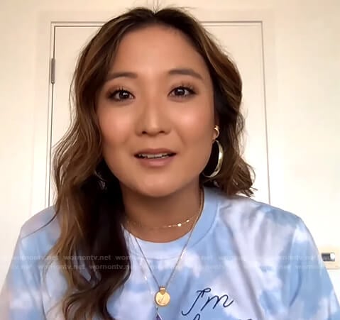 WornOnTV: Ashley Park’s tie dye tee on The Drew Barrymore Show