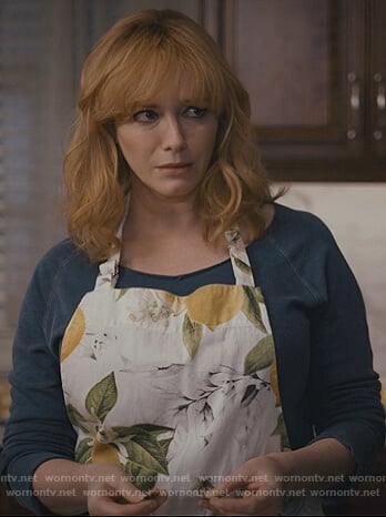 Beth's lemon print apron on Good Girls