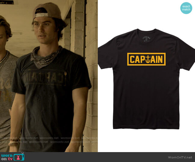 Captain Fin Naval Captain Tee worn by John B (Chase Stokes) on Outer Banks