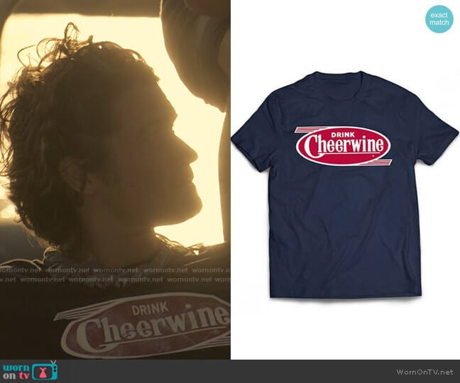 Cheerwine Retro T-Shirt worn by John B (Chase Stokes) on Outer Banks