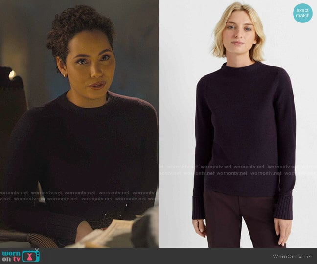 Club Monaco Tommie Sweater worn by Macy Vaughn (Madeleine Mantock) on Charmed