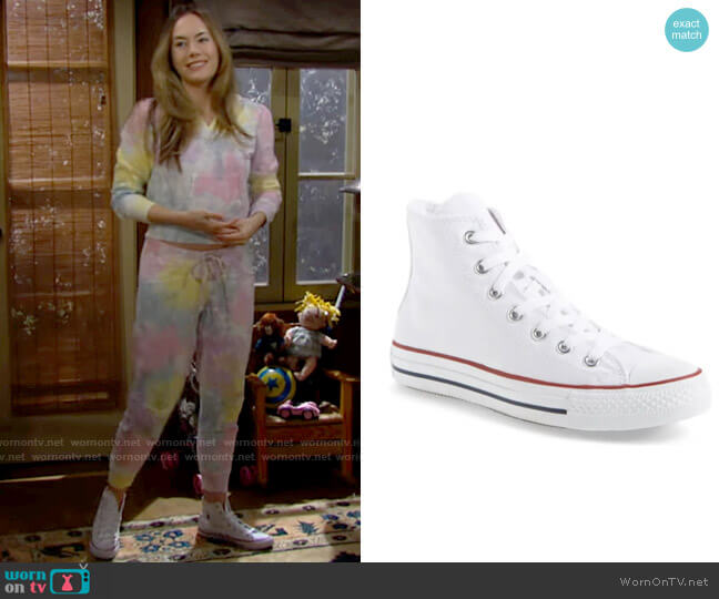 Converse Chuck Taylor High Top Sneakers worn by Hope Logan (Annika Noelle) on The Bold and the Beautiful