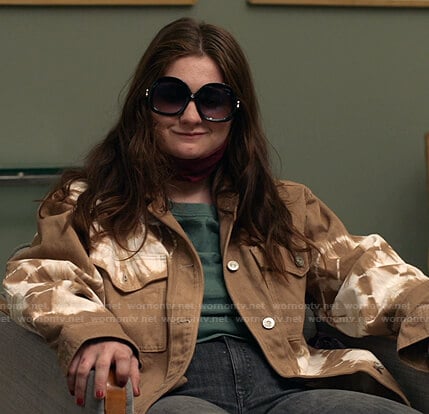 Debbie’s brown tie dye jacket on Shameless