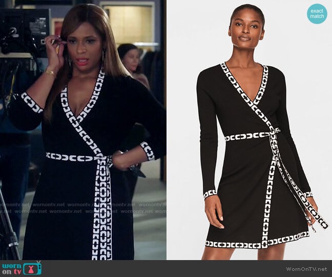 Diane von Furstenberg Perry Wrap Dress worn by Mika (Kimrie Lewis) on Kenan