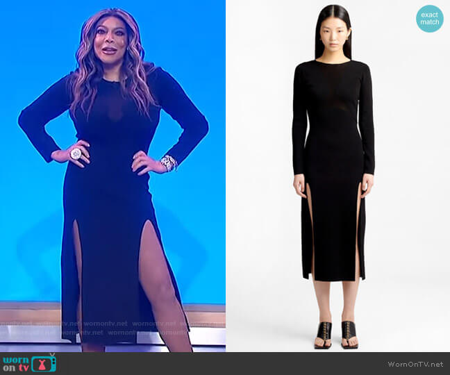 Hosiery Shadow Dress by Dion Lee worn by Wendy Williams on The Wendy Williams Show