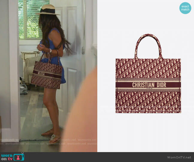 Book Tote by Dior worn by Melissa Gorga  on The Real Housewives of New Jersey