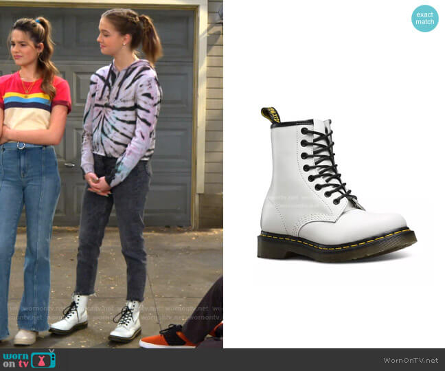 1460 W Boot by Dr. Martens worn by Presley (Jayden Bartels) on Side Hustle