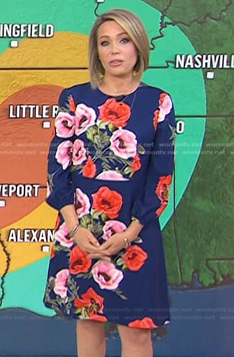 Dylan’s blue floral dress on Today