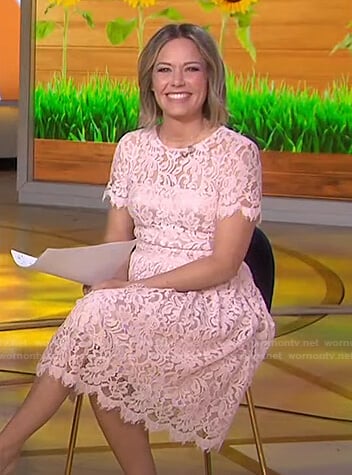 Dylan’s pink lace dress on Today