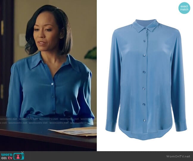 Equipment Essential Silk Shirt worn by Charley Bordelon West (Dawn-Lyen Gardner) on Queen Sugar