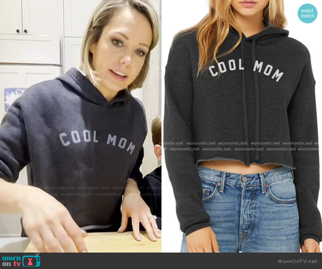 Cool Mom Cropped Fleece Hoodie by Espwa worn by Dylan Dreyer  on Today