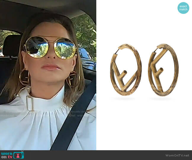 highendluxshoes - Lovin' these big Fendi hoop earrings.