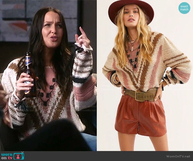 Empire Sweater by Free People worn by Jo Wilson (Camilla Luddington) on Greys Anatomy