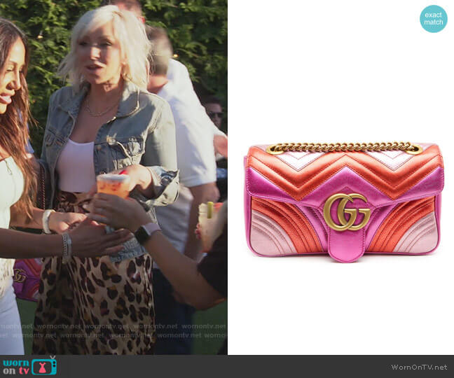 Marmont mini matelasse bag by Gucci worn by Margaret Josephs  on The Real Housewives of New Jersey